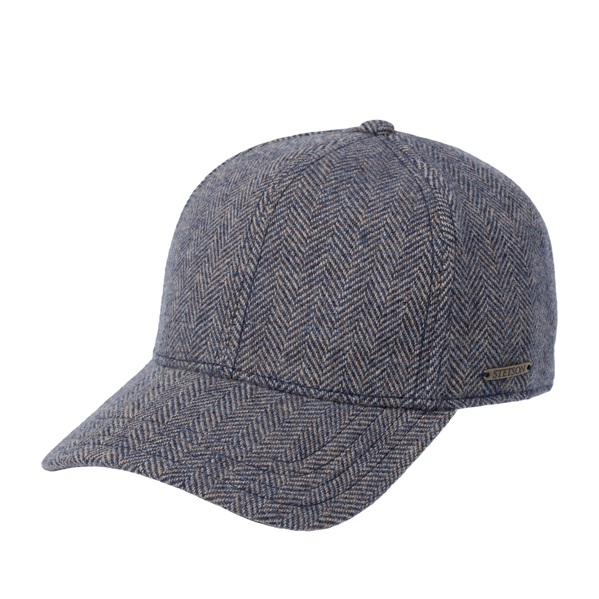 Бейсболка STETSON арт. 7720502 WOOLRICH (синий / бежевый)
