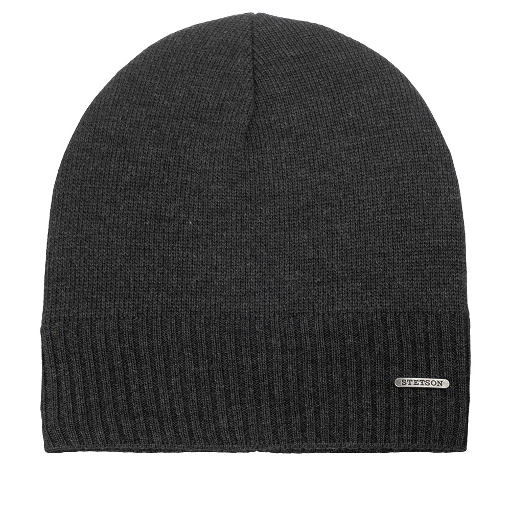 Шапка STETSON арт. 8599338 OVERSIZED MERINO (темно-серый)