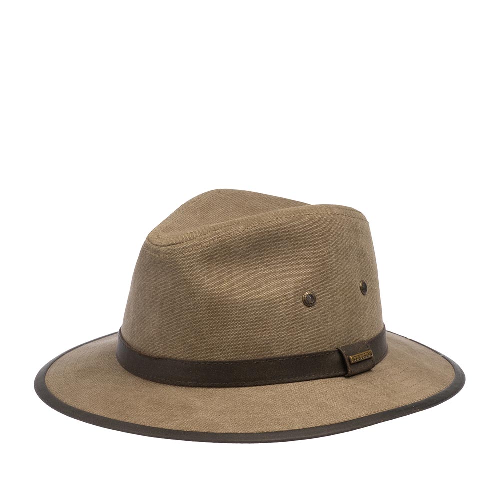 Шляпа STETSON арт. 2541122 TRAVELLER CANVAS (оливковый)
