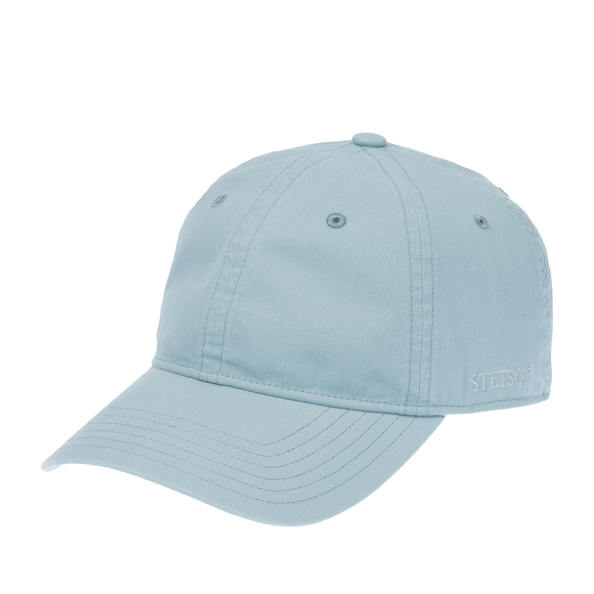 Бейсболка STETSON арт. 7711102 BASEBALL CAP DELAVE ORGANIC (голубой / серый)