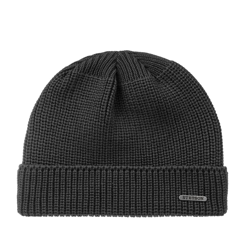 Шапка STETSON арт. 8599345 BEANIE MERINO (темно-серый)