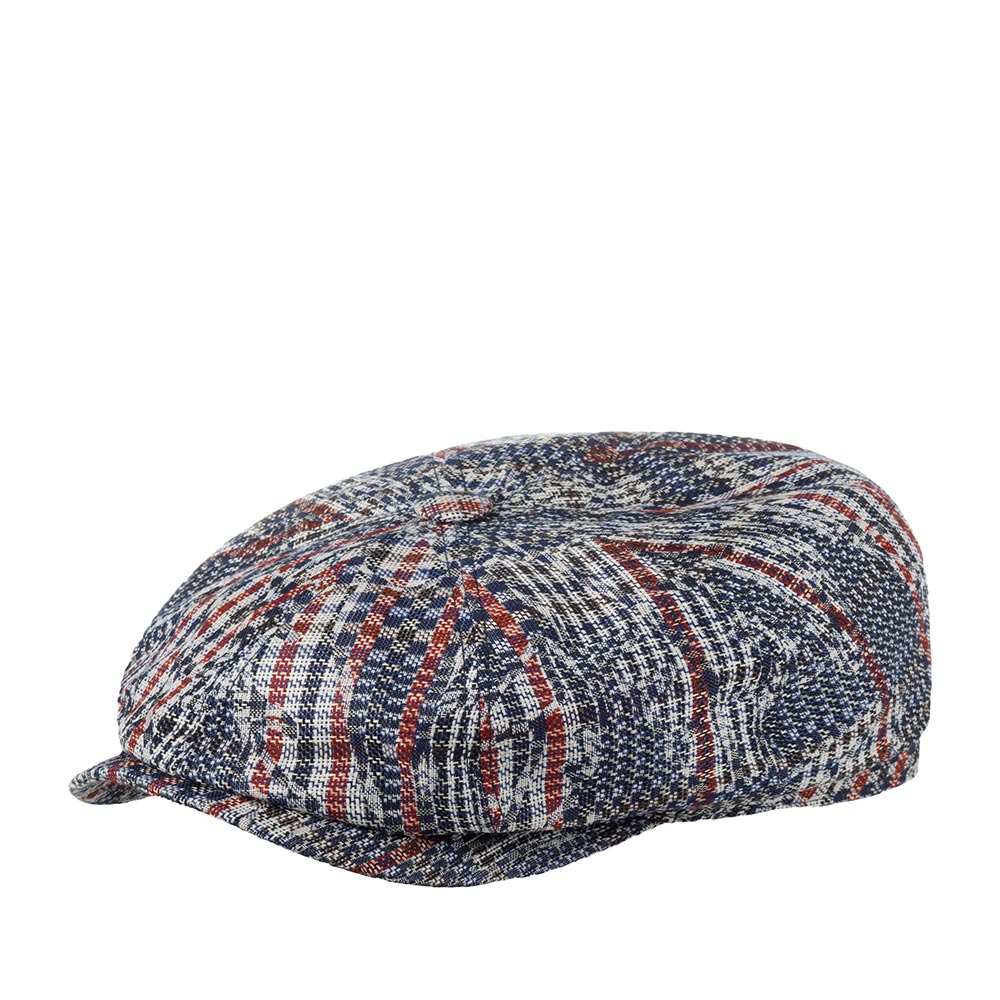Кепка STETSON арт. 6840212 HATTERAS VIRGIN WOOL/LINEN (синий / красный)