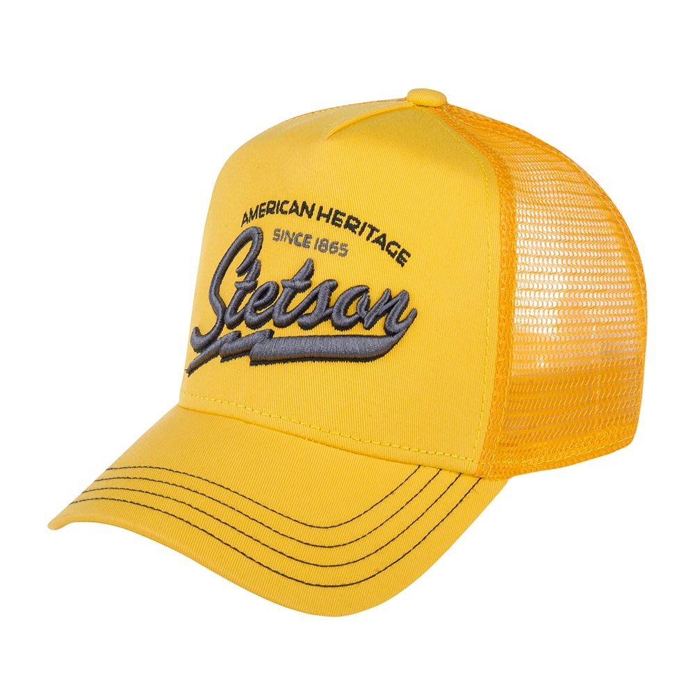Бейсболка STETSON арт. 7751171 TRUCKER CAP AMERICAN HERITAGE CLASSIC (желтый)