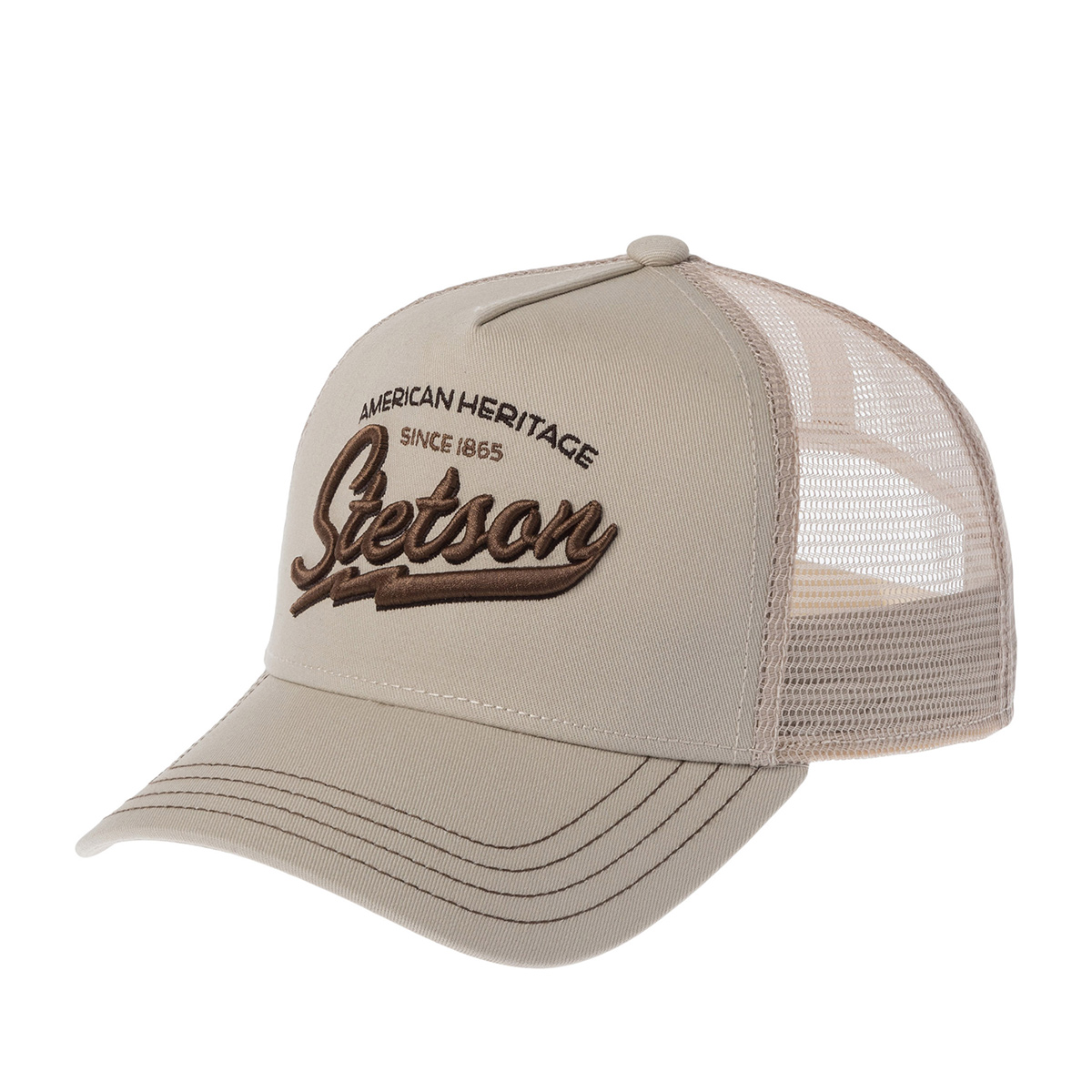 Бейсболка STETSON арт. 7751171 TRUCKER CAP AMERICAN HERITAGE CLASSIC (кремовый)