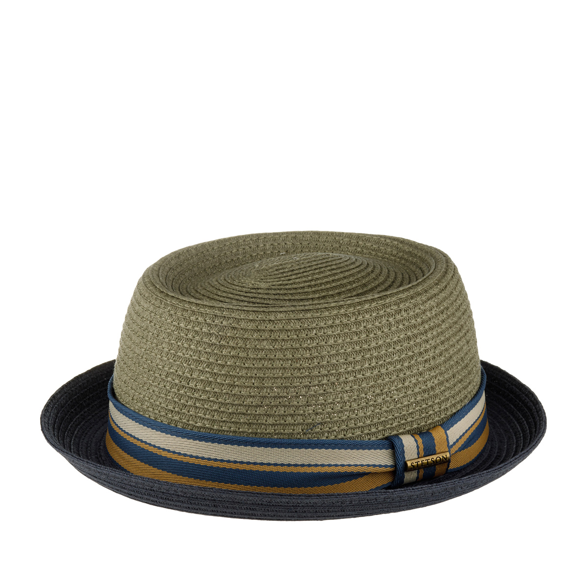 Шляпа STETSON арт. 1698509 PORK PIE TOYO (оливковый / синий)