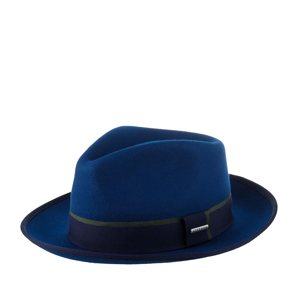 Шляпа STETSON арт. 2198141 FEDORA WOOLFELT (синий)