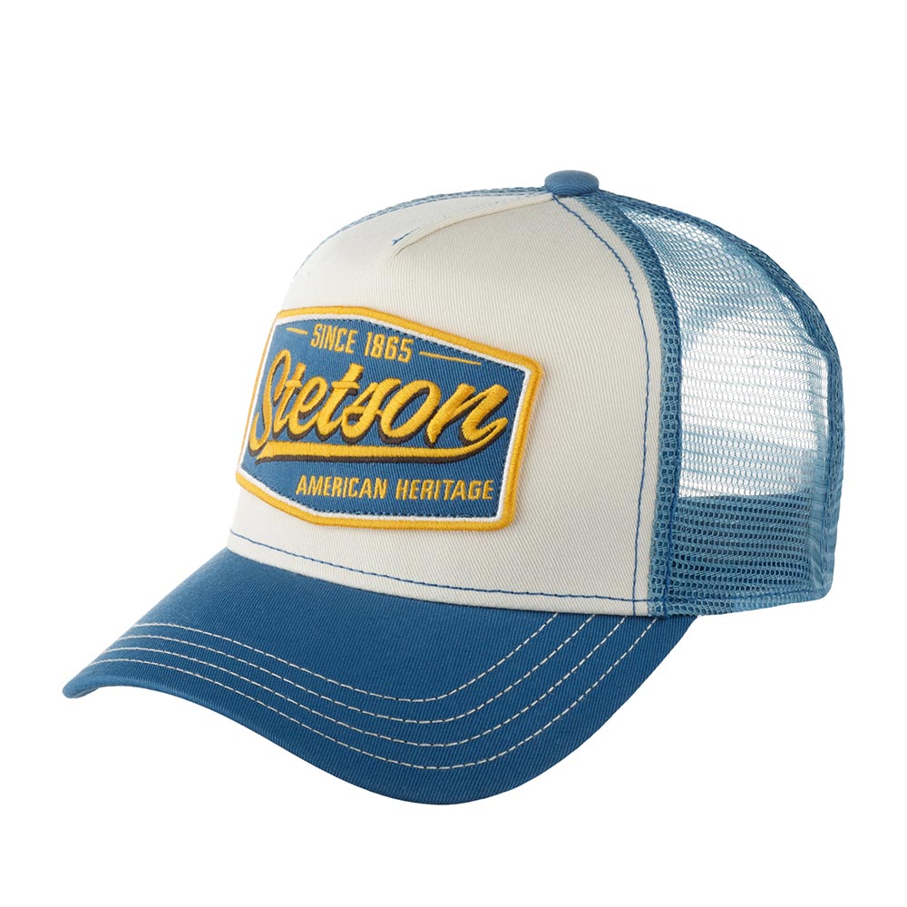 Бейсболка STETSON арт. 7761122 TRUCKER CAP VINTAGE (синий / белый)