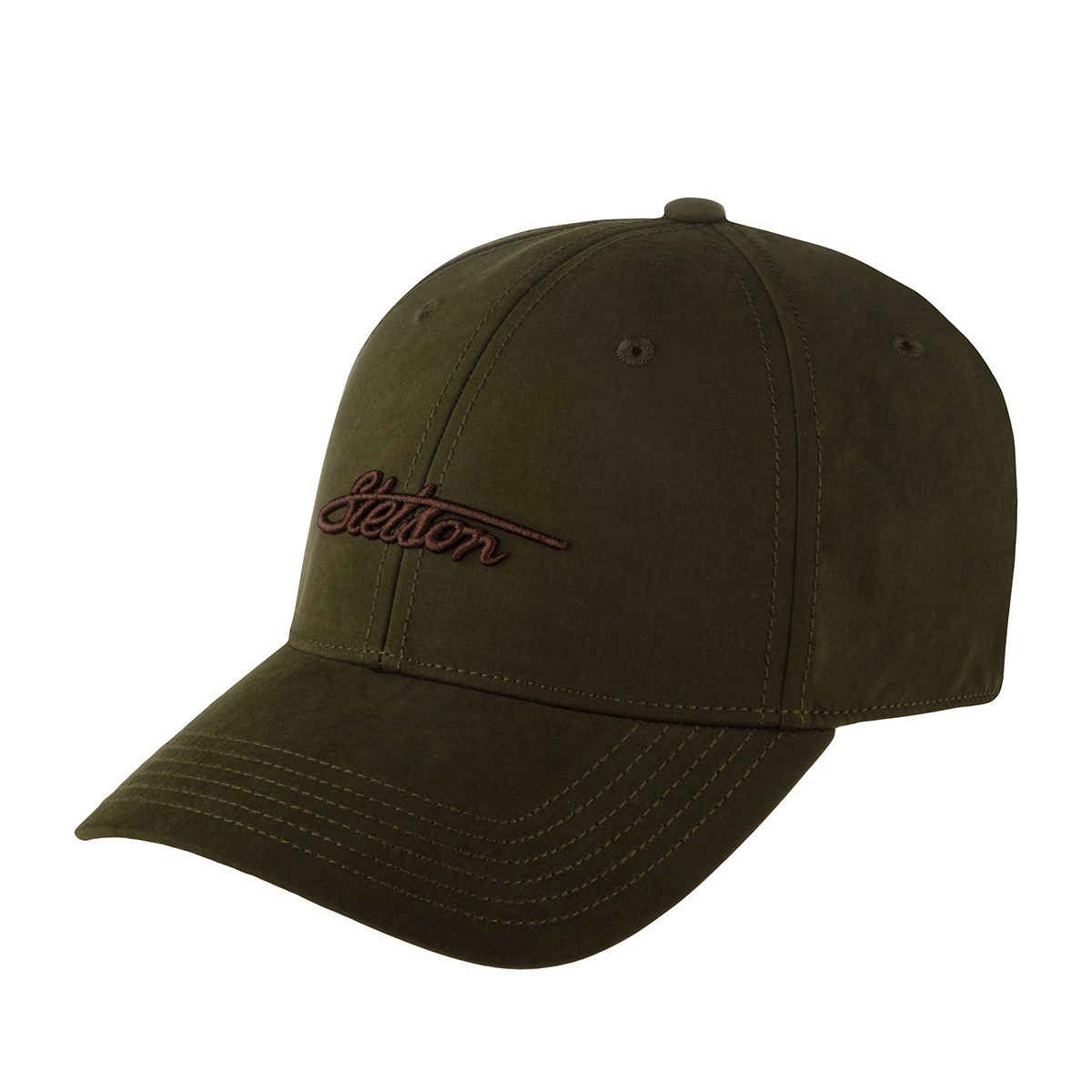 Бейсболка STETSON арт. 7721148 BASEBALL CAP WAXED COTTON WR (оливковый)