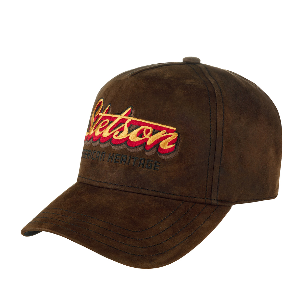 Бейсболка STETSON арт. 7767201 TRUCKER CAP OILY GOAT SUEDE (коричневый)