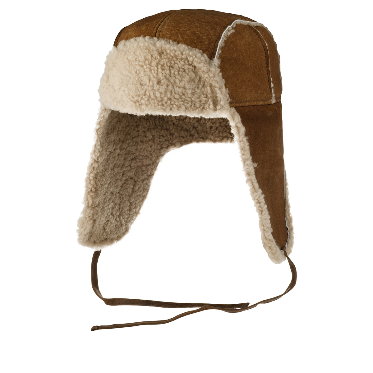 Шапка STETSON арт. 9297508 BOMBER CAP LAMBSFUR (коричневый)