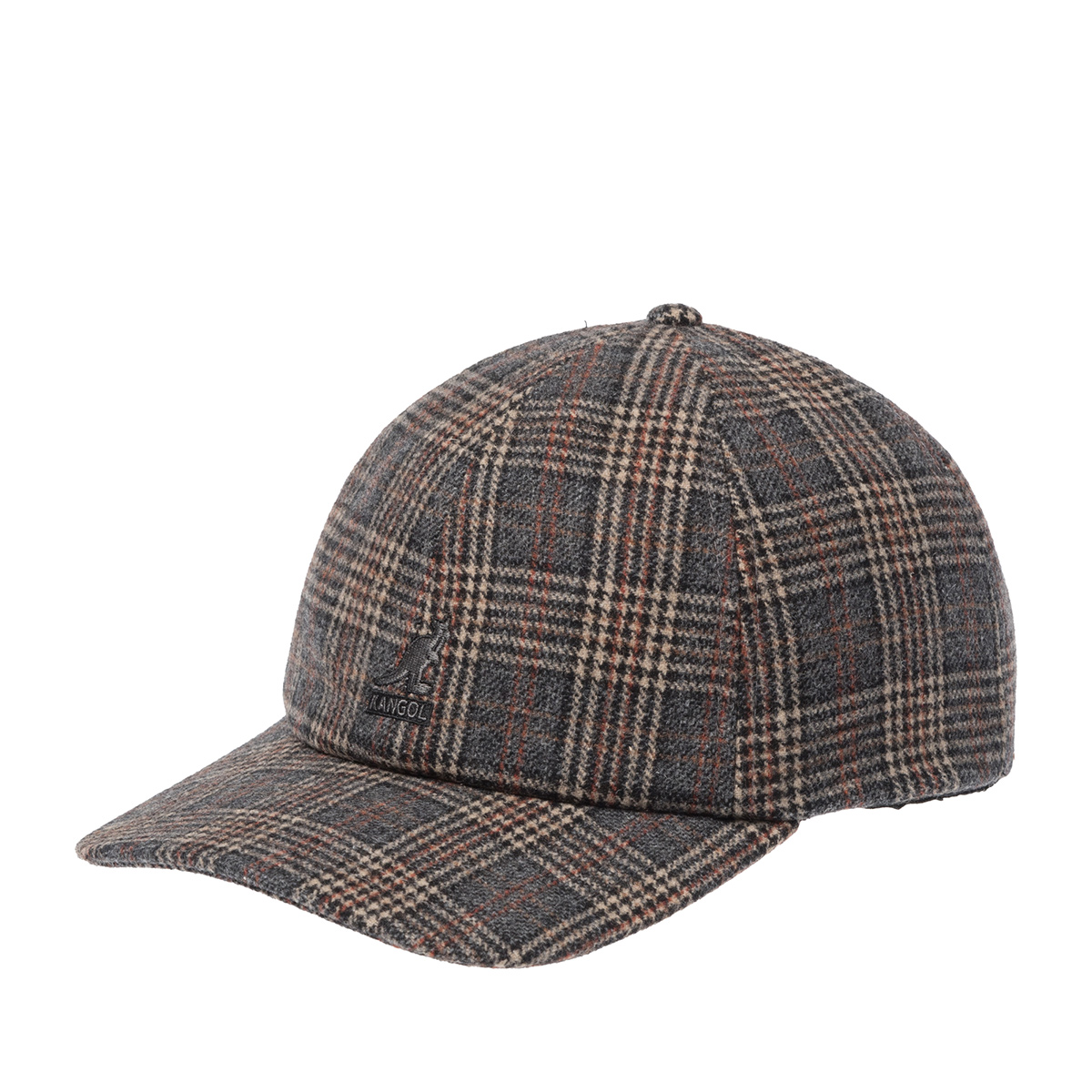 Бейсболка KANGOL арт. K5509 Plaid Earflaps Baseball (серый / бежевый)