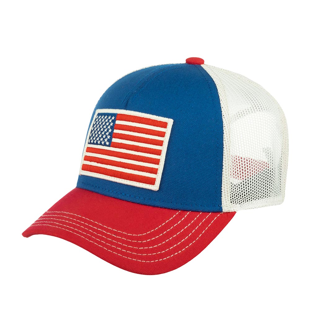 Бейсболка AMERICAN NEEDLE арт. 42960A-USA United States Valin (синий / красный)