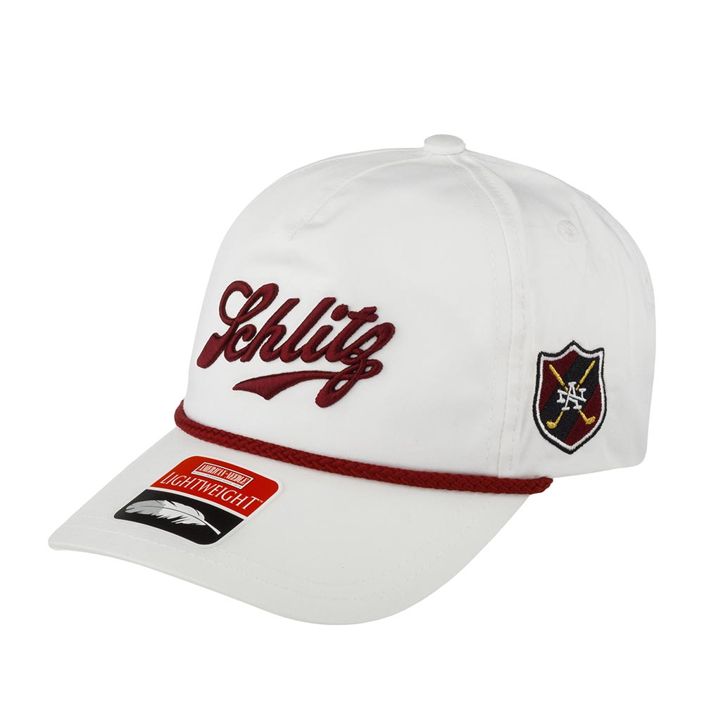 Бейсболка AMERICAN NEEDLE арт. 19H001A-SCHL Schlitz Lightweight Rope (белый)