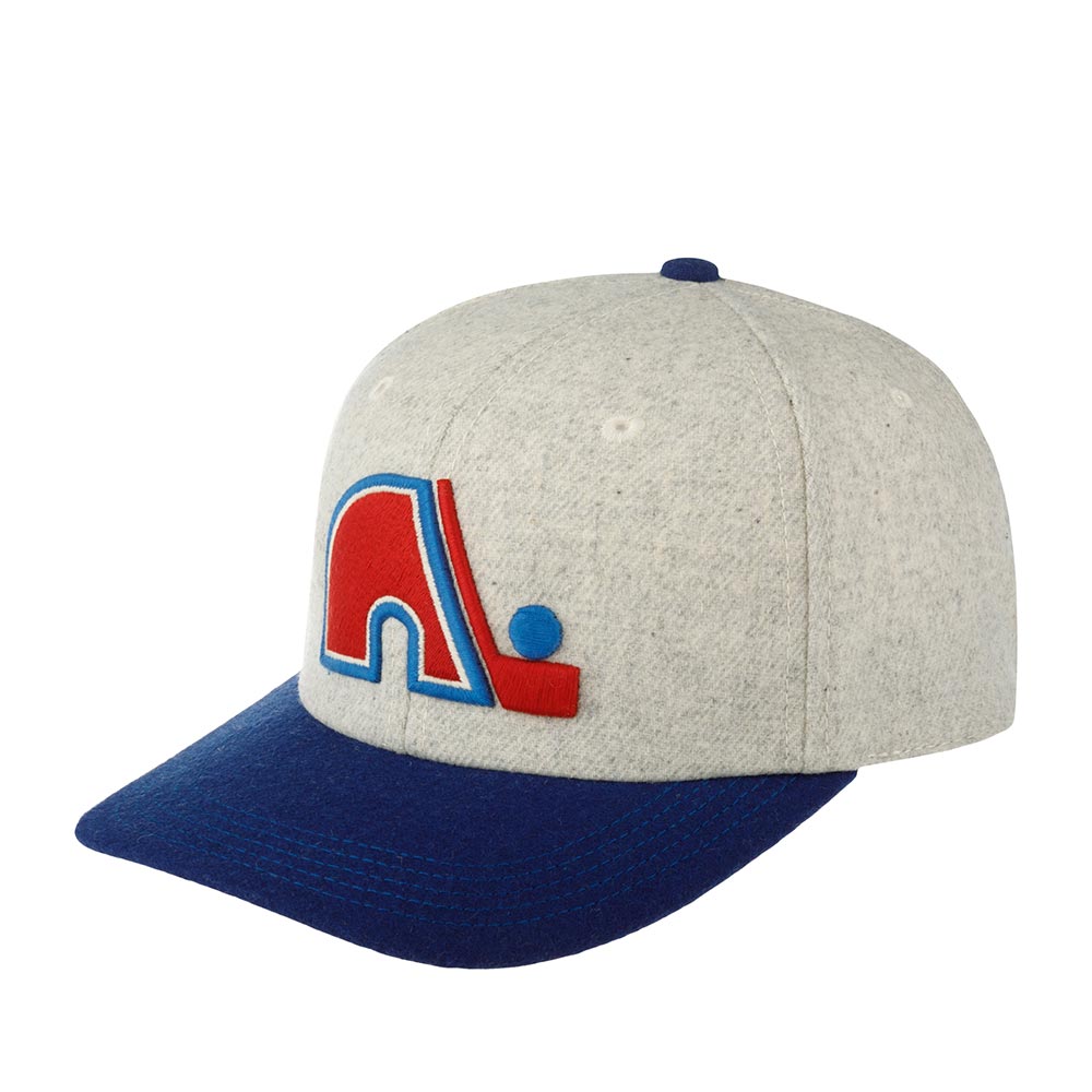 Бейсболка AMERICAN NEEDLE арт. 21005A-QND Quebec Nordiques Archive NHL (белый / синий)