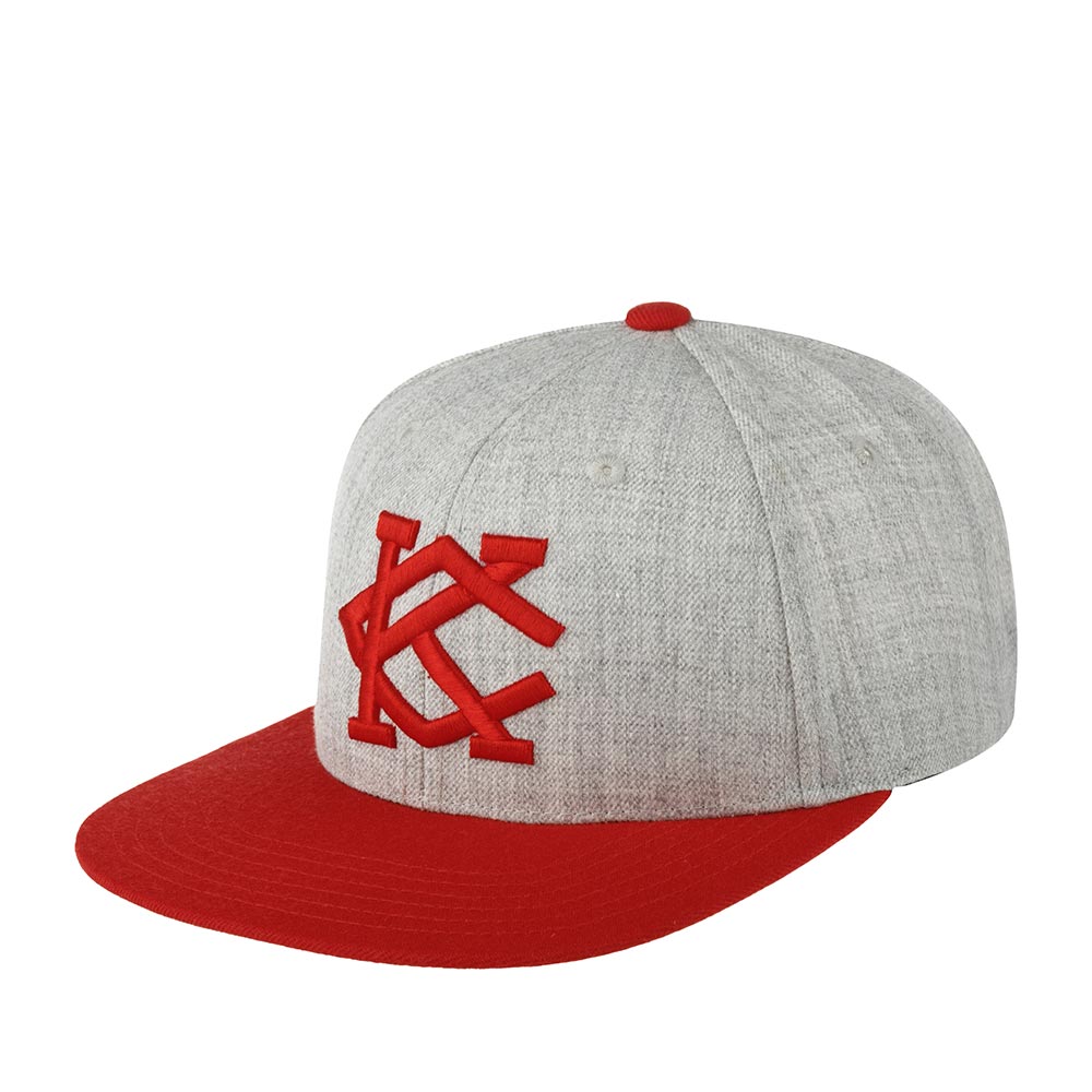 Бейсболка AMERICAN NEEDLE арт. 21006A-KCAN Kansas City All Nations Archive 400 MILB (красный / серый)