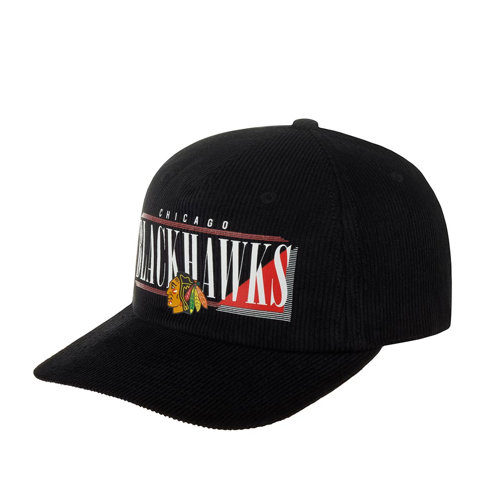 Бейсболка AMERICAN NEEDLE арт. 45082A-CBH Chicago Blackhawks Printed Cord NHL (черный)