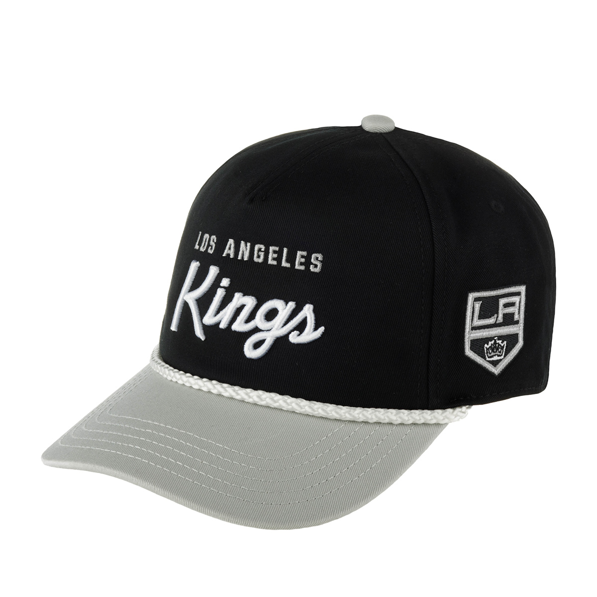 Бейсболка AMERICAN NEEDLE арт. 23008A-LAK Los Angeles Kings Roscoe NHL (черный / светло-серый)