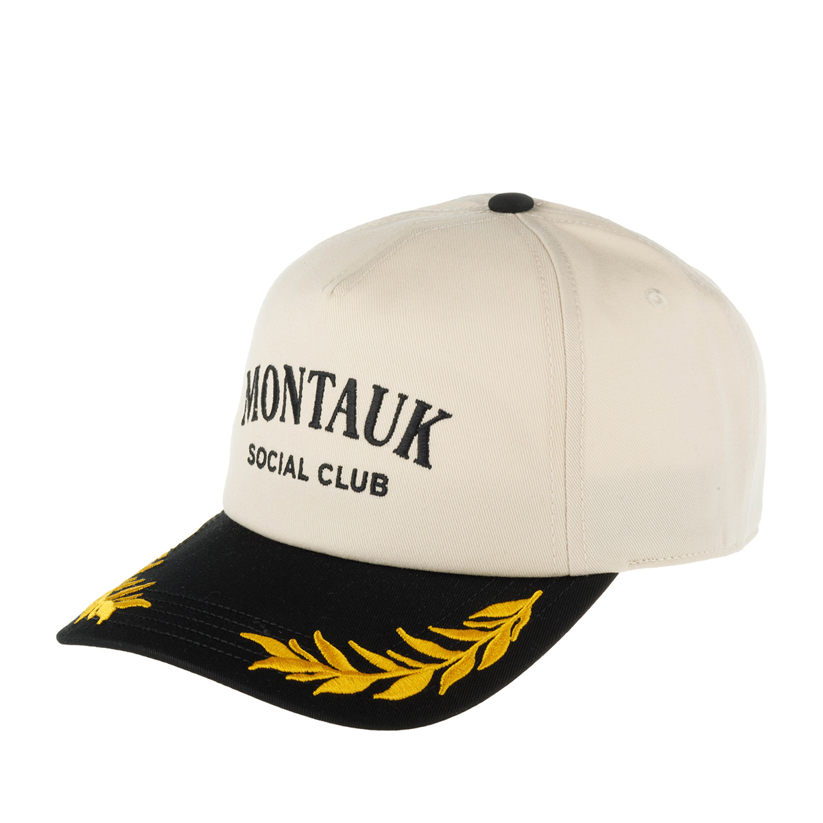 Бейсболка AMERICAN NEEDLE арт. 24002A-MONT Montauk Social Club Club Captain (кремовый / черный)