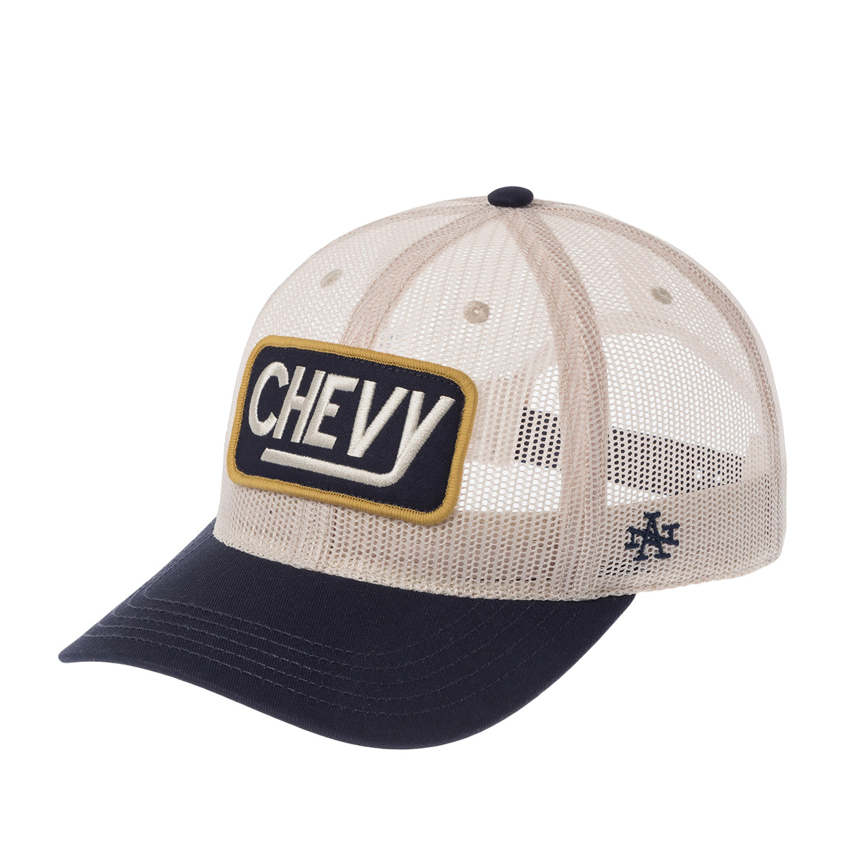 Бейсболка AMERICAN NEEDLE арт. SMU709A-CHEVY Chevrolet Tucker (кремовый / темно-синий)