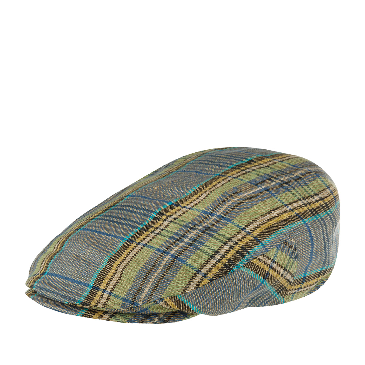 Кепка STETSON арт. 6223302 DRIVER CAP LINEN (голубой / зеленый)