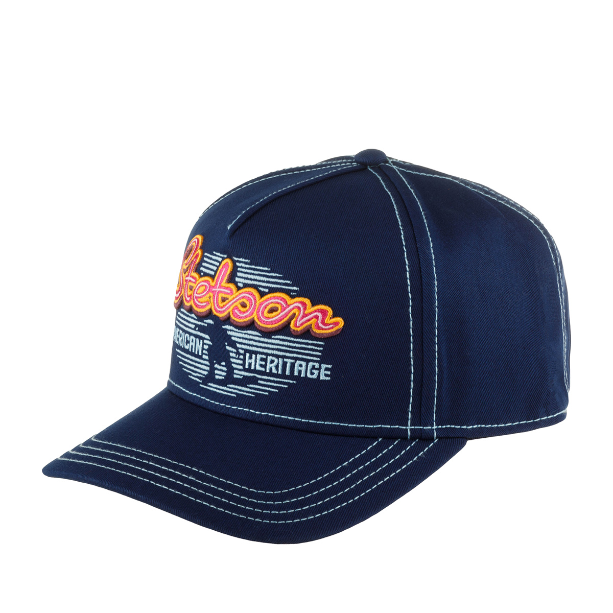 Бейсболка STETSON арт. 7761188 TRUCKER CAP NEON (темно-синий)