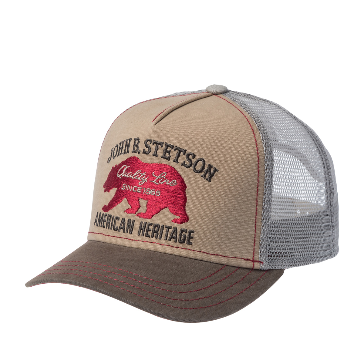 Бейсболка STETSON арт. 7751101K TRUCKER CAP BEAR (бежевый)