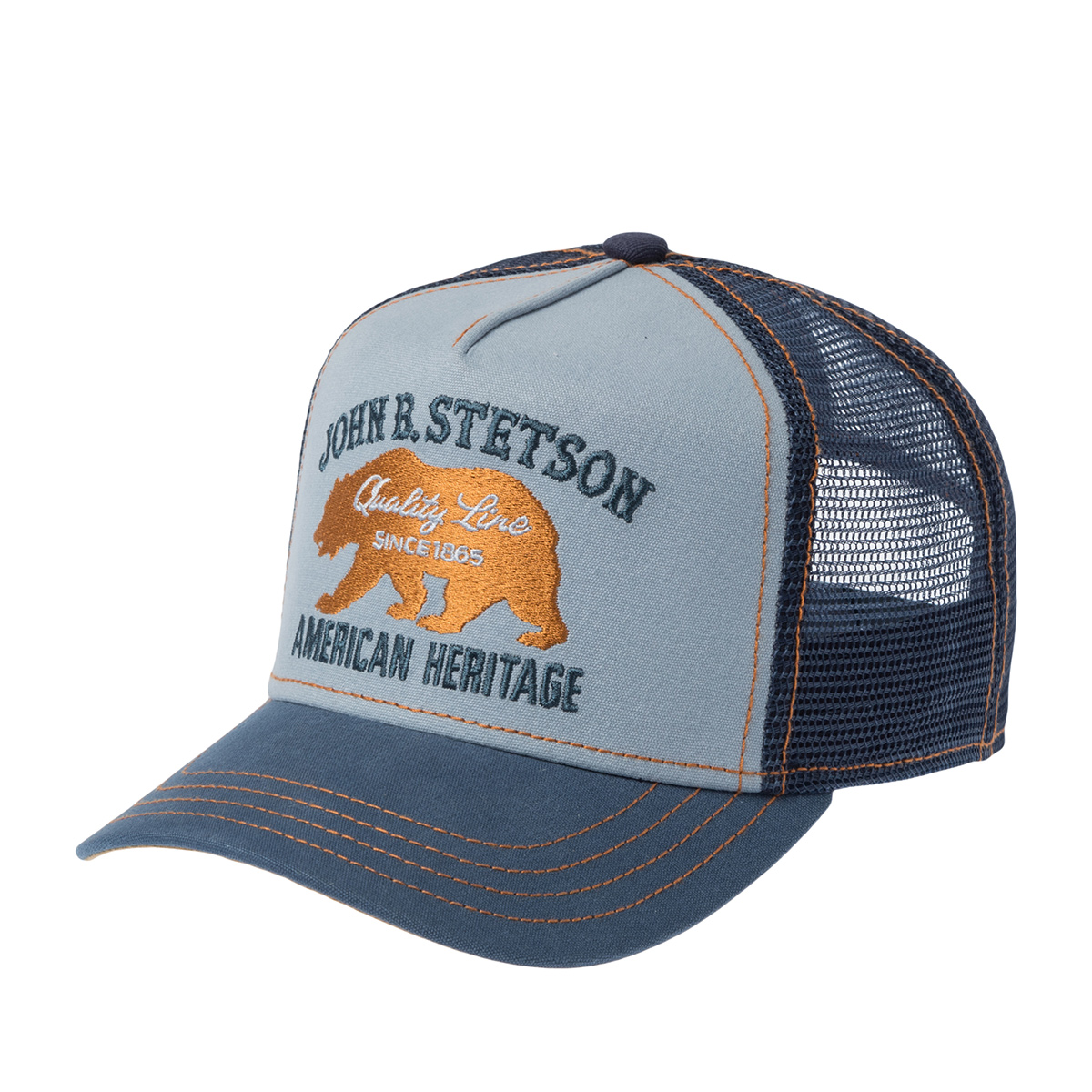 Бейсболка STETSON арт. 7751101K TRUCKER CAP BEAR (синий / голубой)