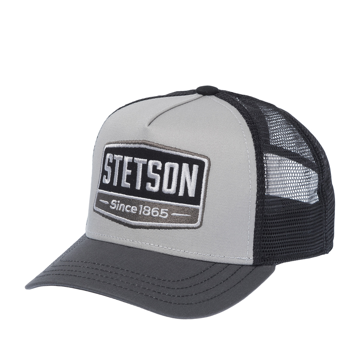 Бейсболка STETSON арт. 7751107K TRUCKER CAP GASOLINE (светло-серый / серый)