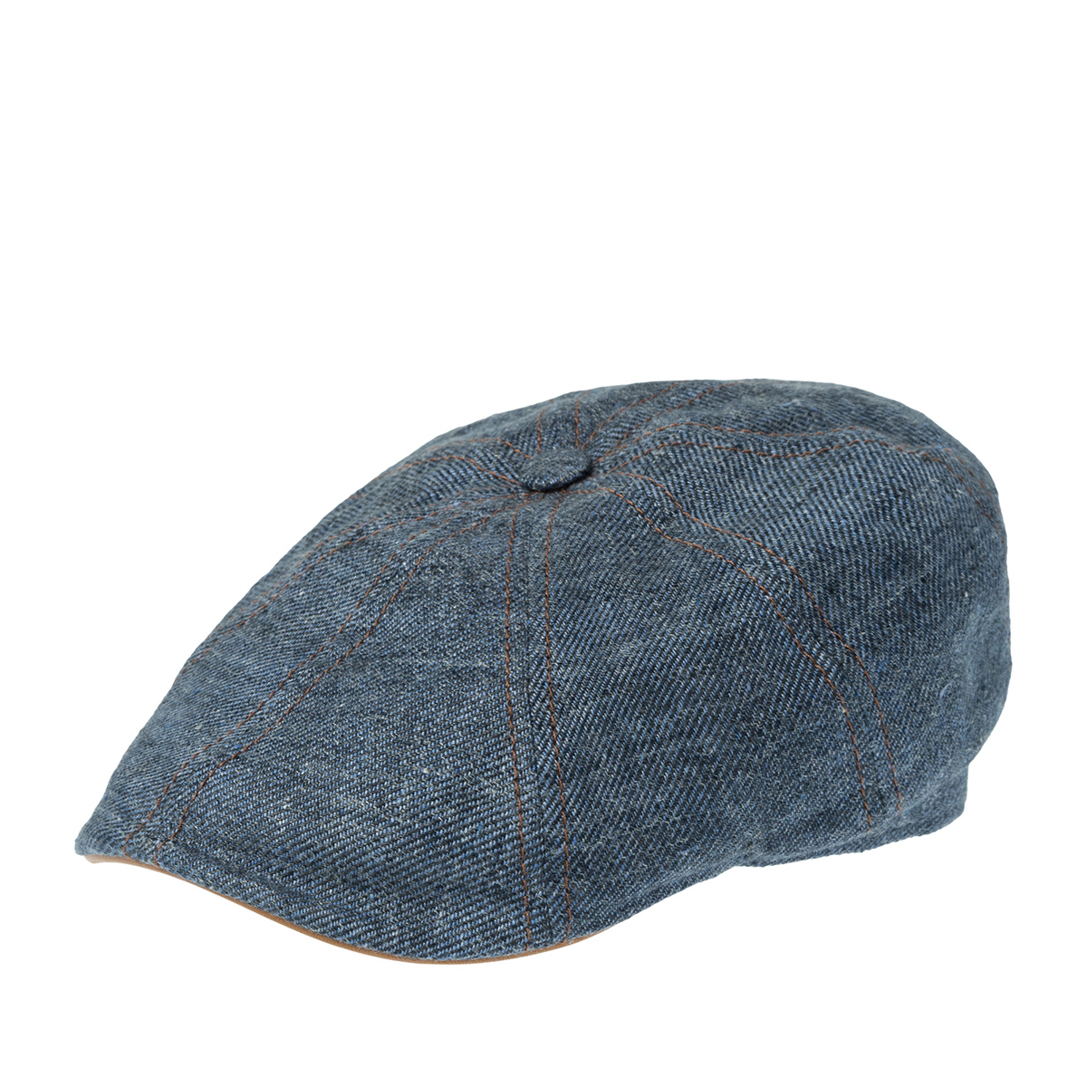 Кепка STETSON арт. 6833101 8-PANEL CAP LINEN (синий)