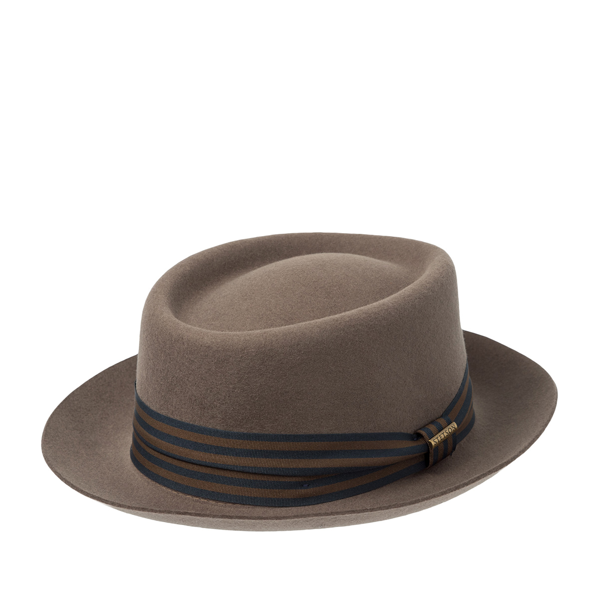 Шляпа STETSON арт. 1698111 PORK PIE WOOLFELT (коричневый / серый)
