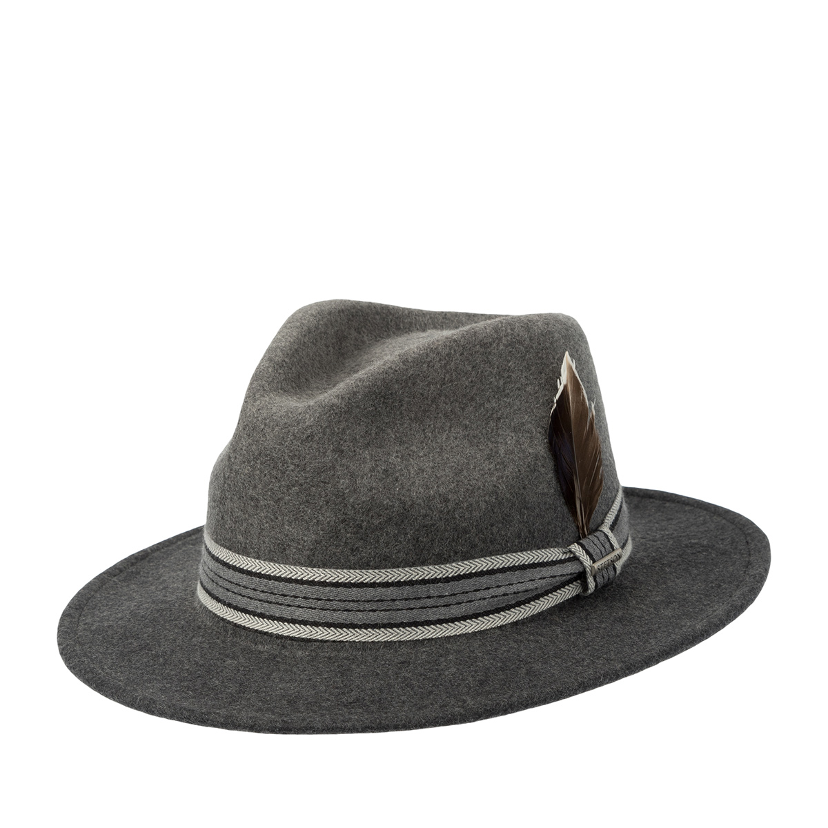 Шляпа STETSON арт. 2598158 TRAVELLER WOOLFELT MIX (серый)