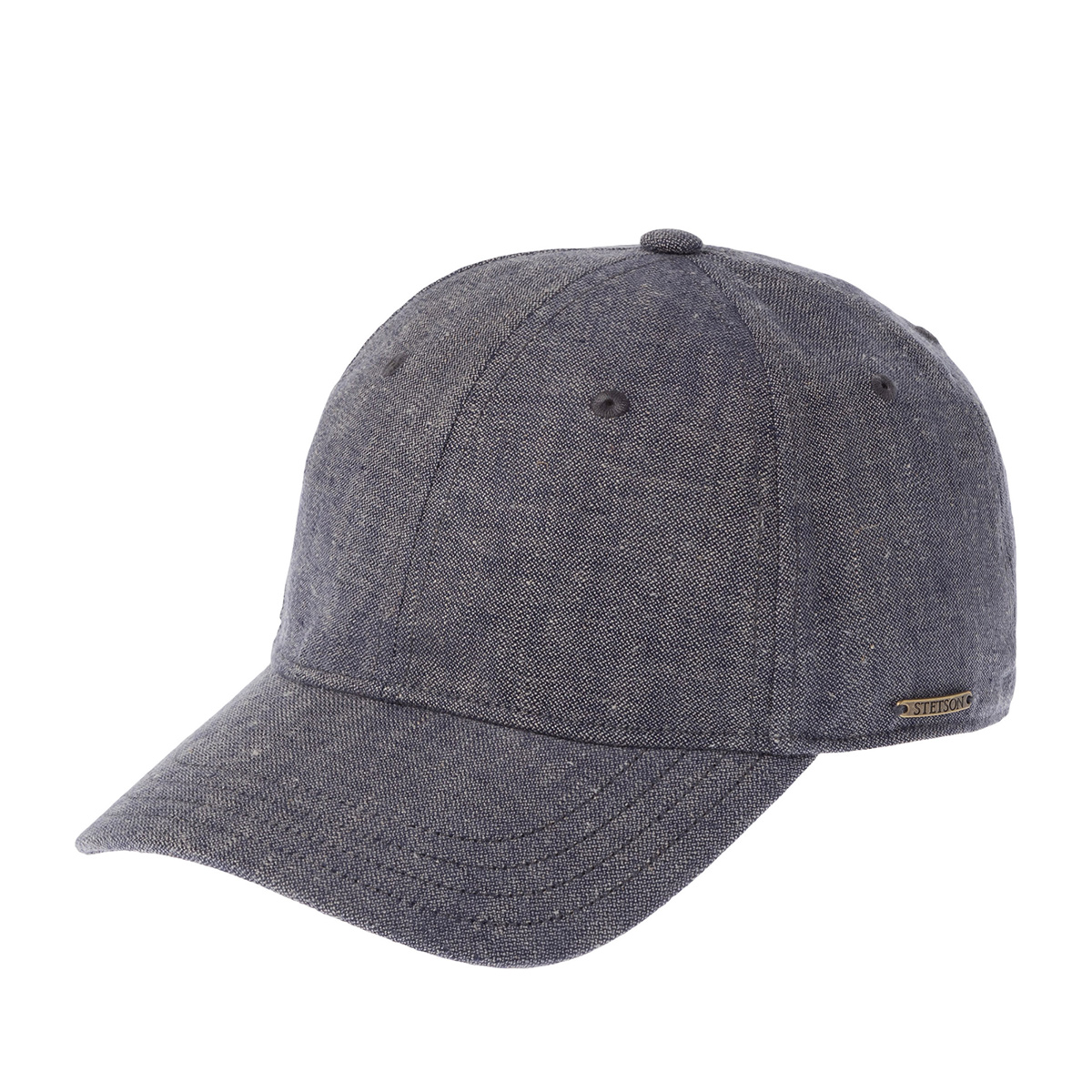 Бейсболка STETSON арт. 7713105 BASEBALL LINEN (серый / синий)