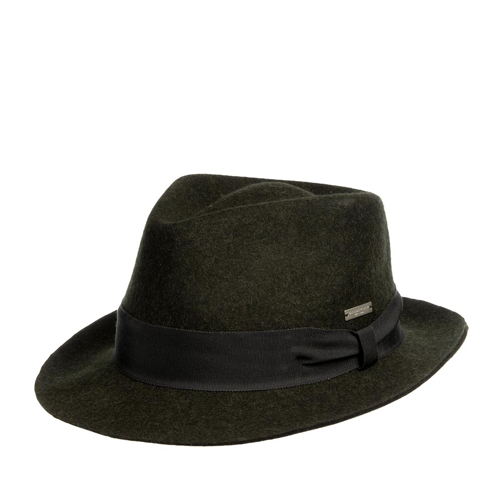 Шляпа SEEBERGER арт. 70424-0 FELT FEDORA (оливковый)