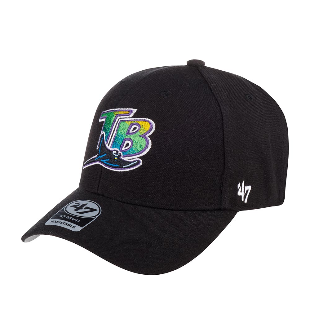 Бейсболка 47 BRAND арт. BCPTN-MVP30WBV Tampa Bay Rays MLB (черный)