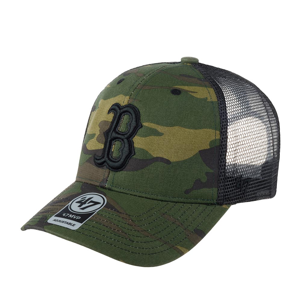 Бейсболка 47 BRAND арт. B-CBRAN02GWP-CM Boston Red Sox MLB (камуфляж)