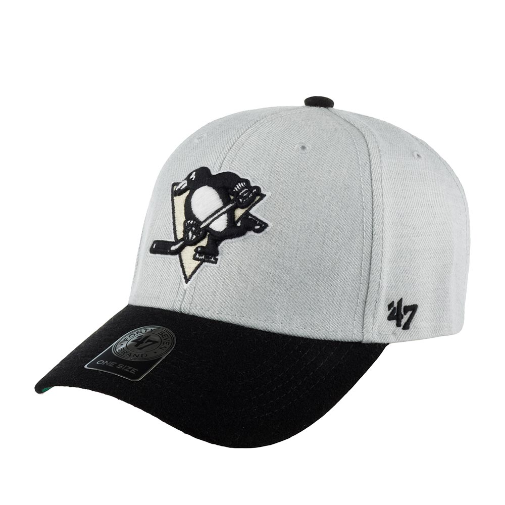Бейсболка 47 BRAND арт. H-MUNSN15WHS-GY Pittsburgh Penguins NHL (серый / черный)