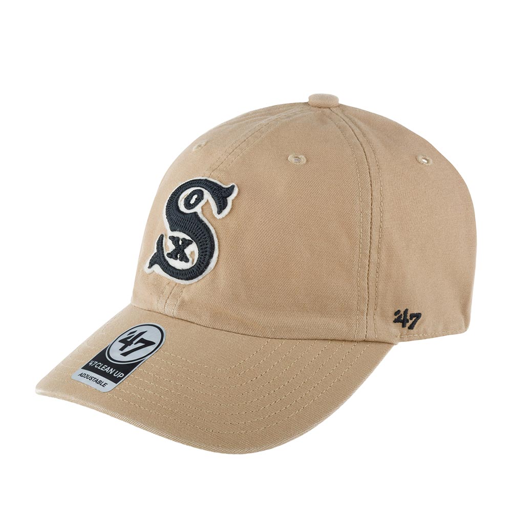 Бейсболка 47 BRAND арт. BCPTN-CLINK06GWS-KH36 Chicago White Sox MLB (бежевый)