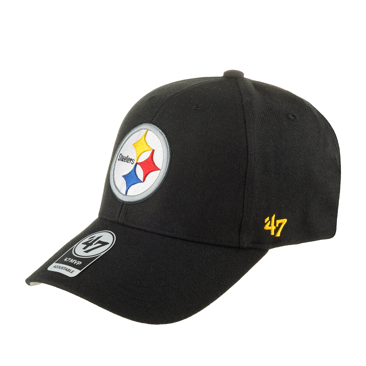 Бейсболка 47 BRAND арт. F-MVP25WBV-BK Pittsburgh Steelers NFL (черный / белый)