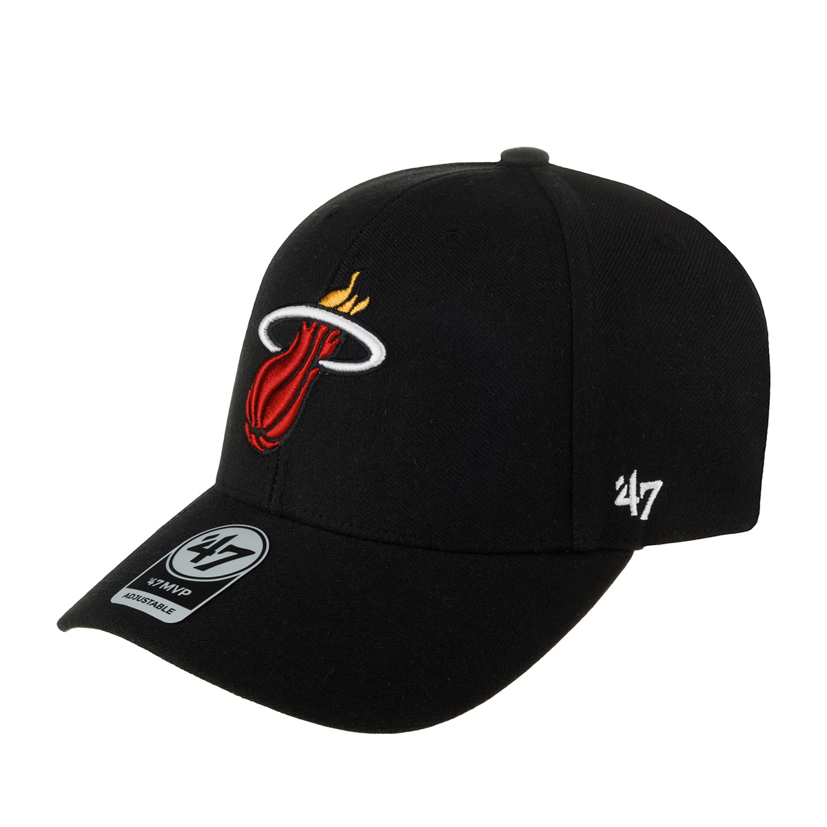 Бейсболка 47 BRAND арт. K-MVP27WBV-BK Miami Heat NBA (черный)