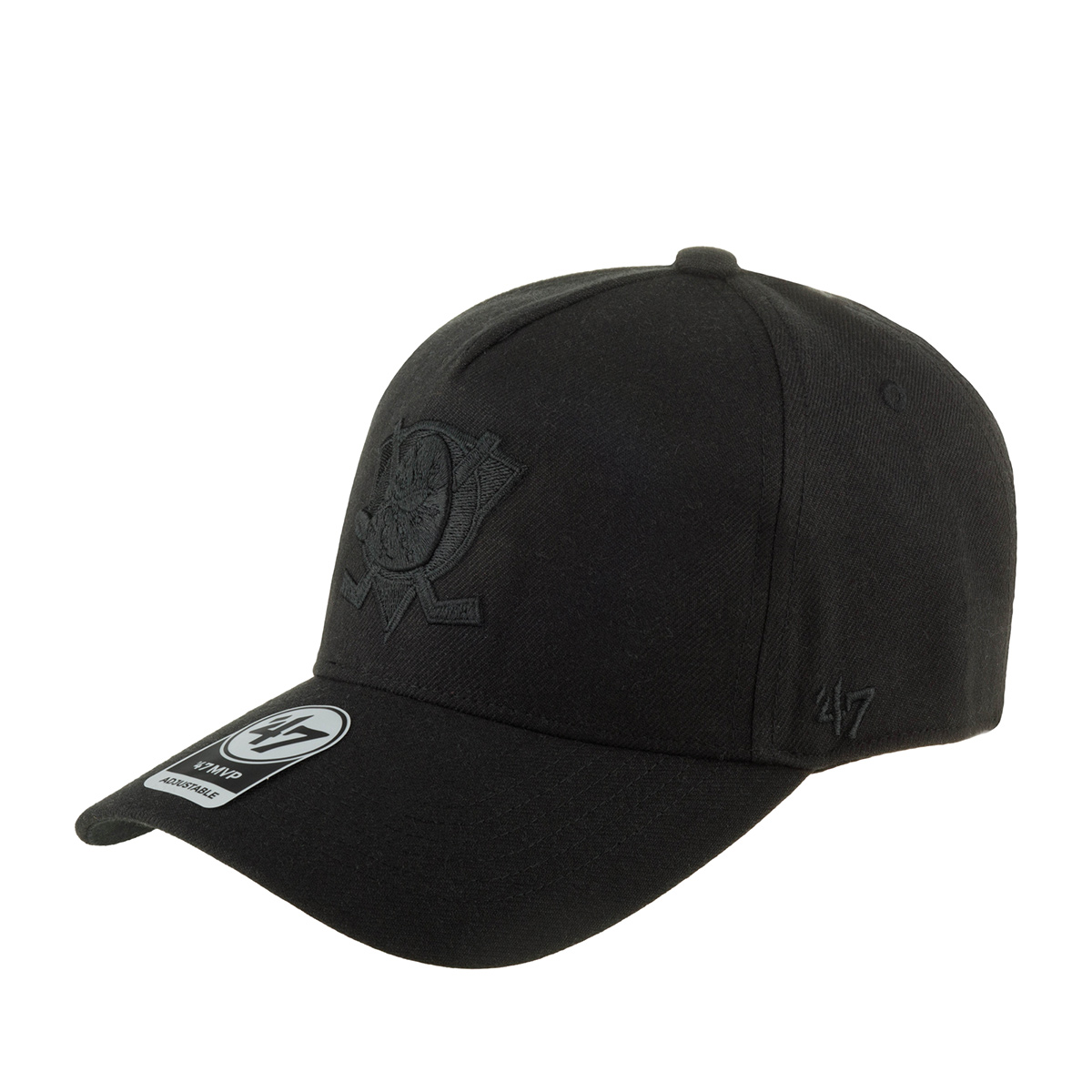 Бейсболка 47 BRAND арт. H-MPDTP25WBP-BKH Anaheim Ducks NHL (черный / черный)
