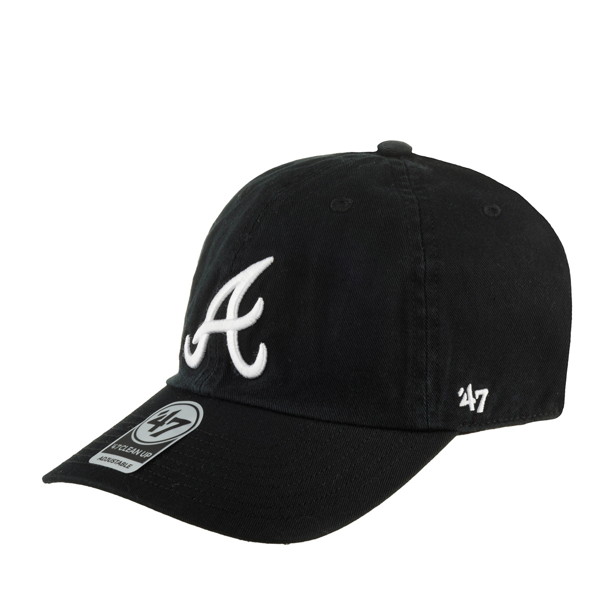 Бейсболка 47 BRAND арт. B-RGW01GWSNL-BKW Atlanta Braves MLB (черный)