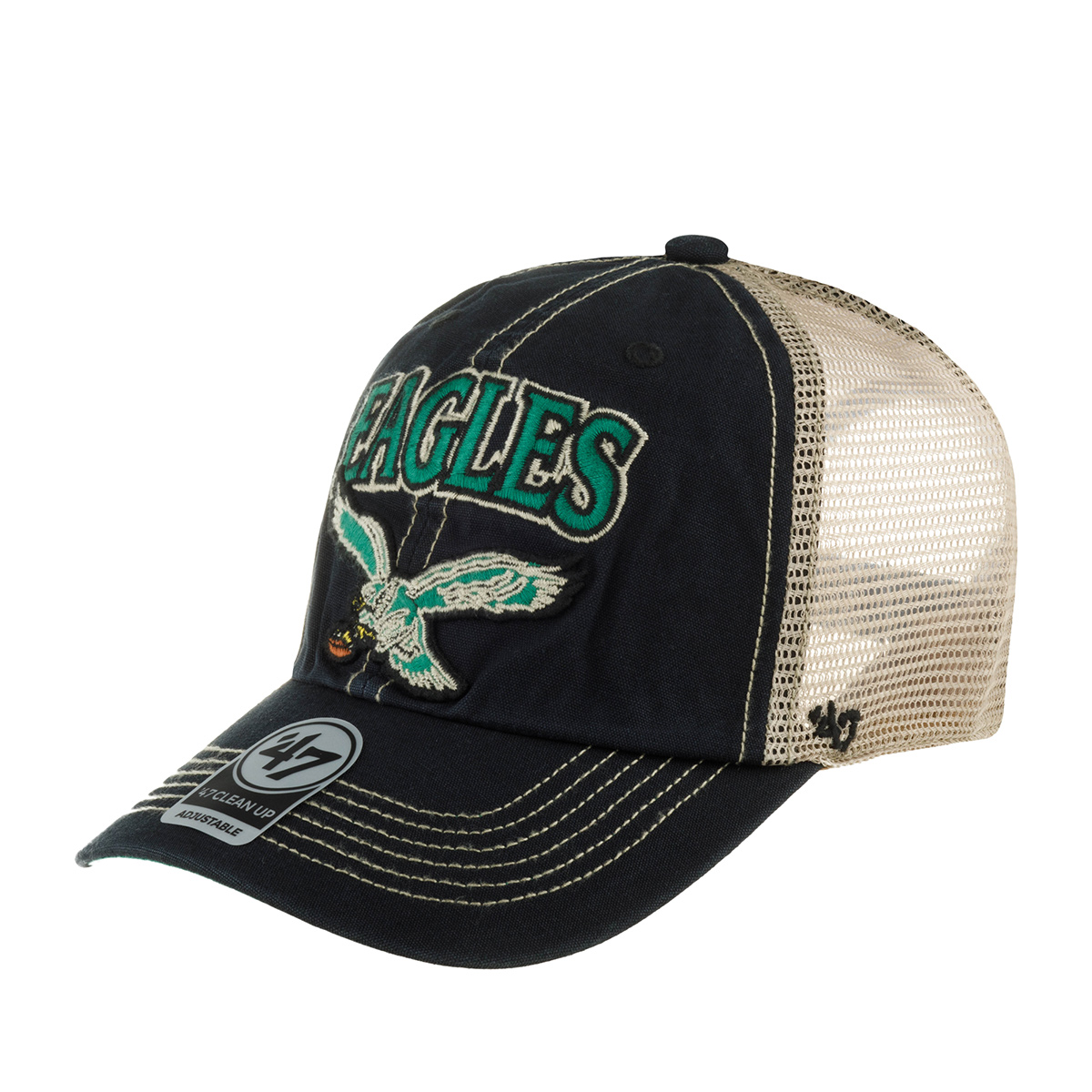 Бейсболка 47 BRAND арт. F-TSCLA24LAP-VB Philadelphia Eagles NFL (черный)