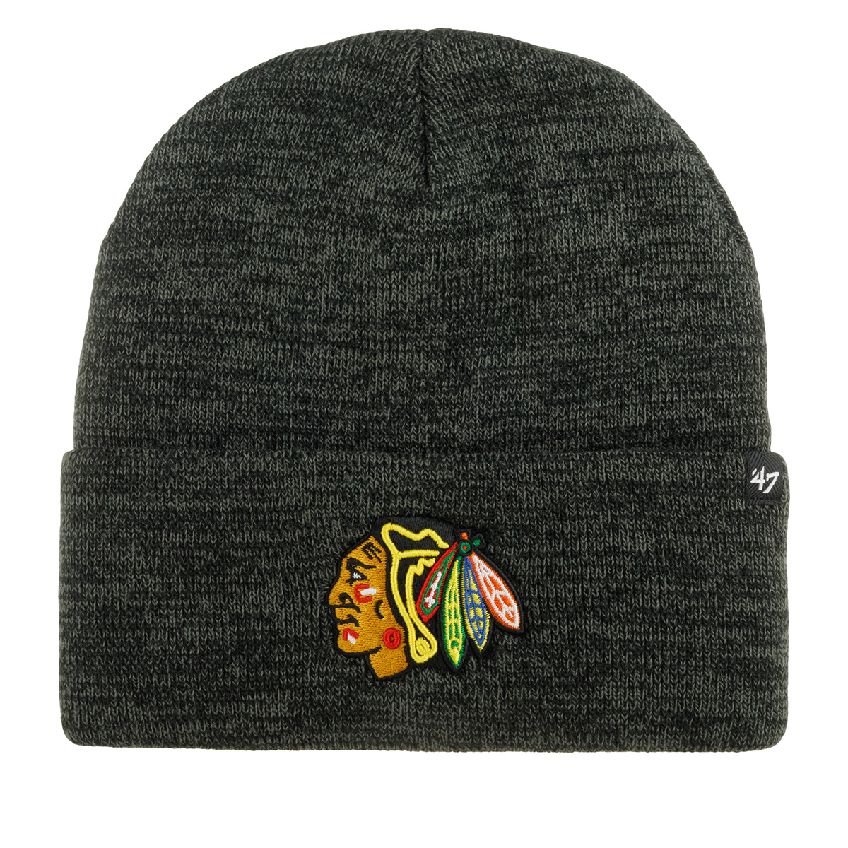 Шапка 47 BRAND арт. H-TBNCL04XXE-CC Chicago Blackhawks NHL (серый / оливковый)