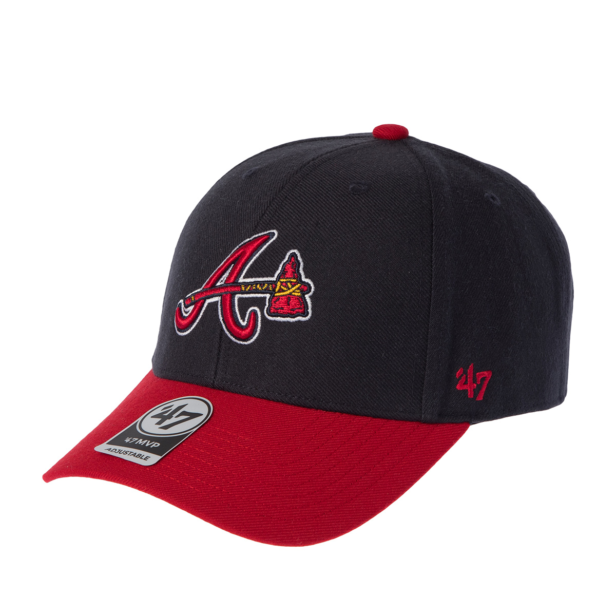 Бейсболка 47 BRAND арт. B-MVPTT01WBV-NY Atlanta Braves MLB (темно-синий / красный)