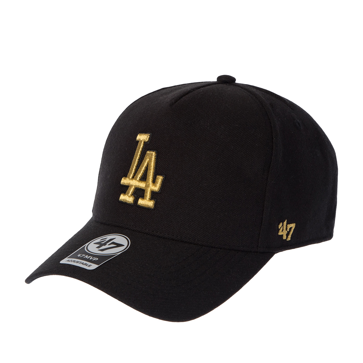Бейсболка 47 BRAND арт. B-MPDTP12WBP-BKGD Los Angeles Dodgers MLB (черный / золотой)