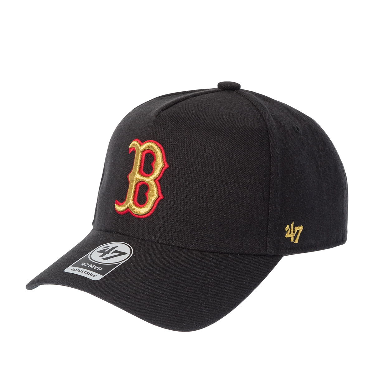 Бейсболка 47 BRAND арт. B-MPDTP02WBP-BKGR Boston Red Sox MLB (black gold red)
