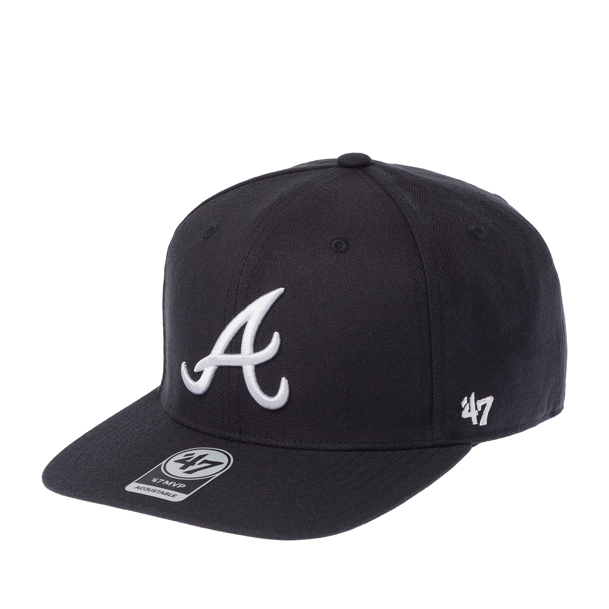 Бейсболка 47 BRAND арт. B-SRS01WBP-NYD Atlanta Braves MLB (темно-синий)