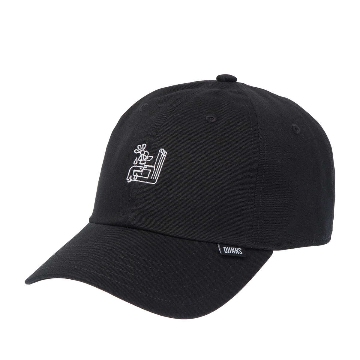 Бейсболка DJINNS арт. Dad Cap LoveMeNot (черный)
