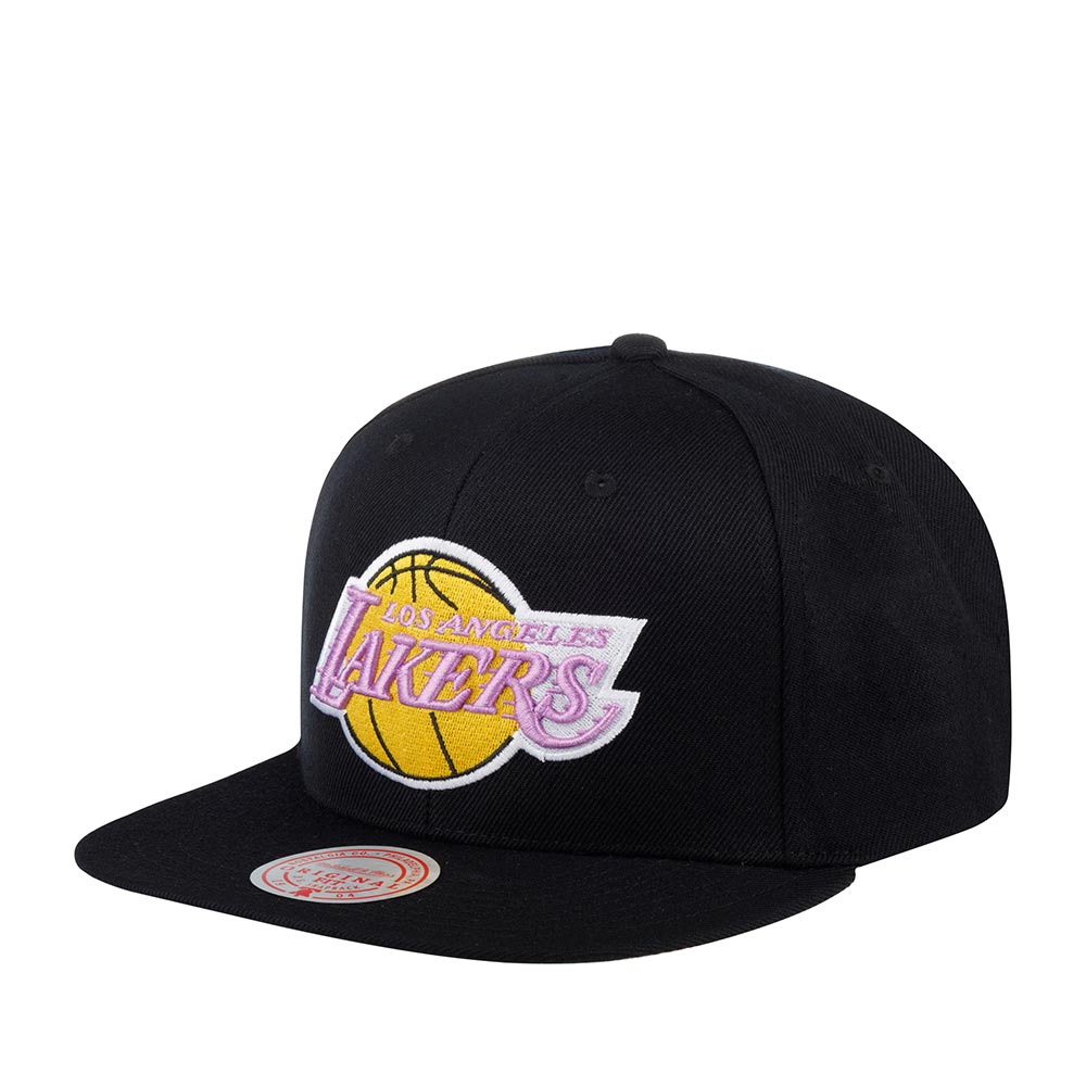 Бейсболка MITCHELL NESS арт. HHSS2976-LALYYPPPBLCK Los Angeles Lakers NBA (черный)