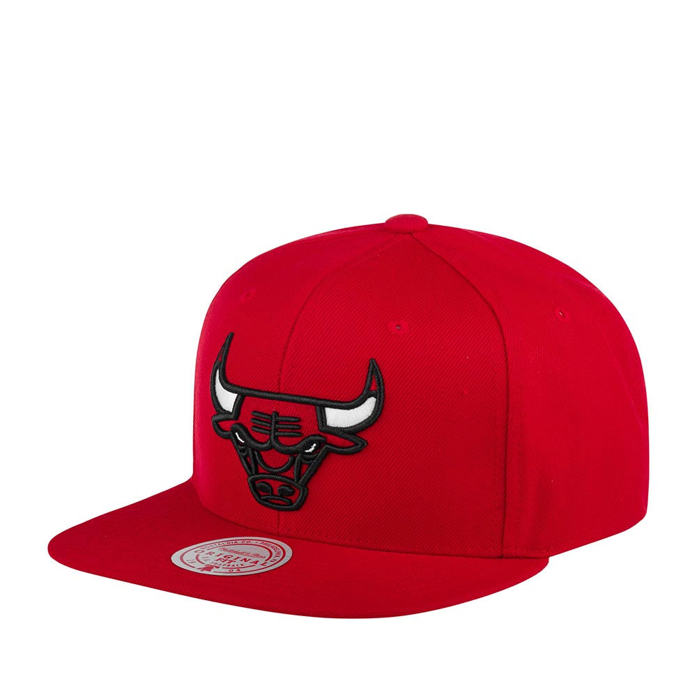 Бейсболка MITCHELL NESS арт. HHSS3256-CBUYYPPPRED1 Chicago Bulls NBA (красный)